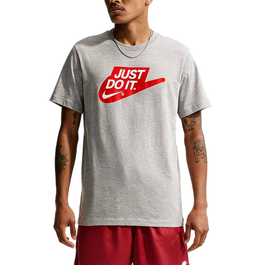 Nike Nike Sportswear T Shirts Men's Dark Gray Crew Neck Moderate