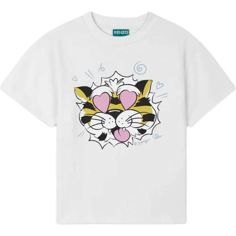 KENZO Kids T Shirts Crew Neck Moderate