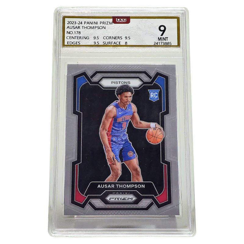 PANINI O'Neal Thompson Star Cards, First Year Rising Stars RC, Prizm Graded Cards 1 Pc