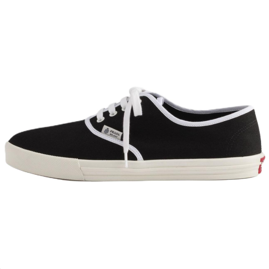 PRADA PRADA Low top Canvas Shoes 3cm Women's Black