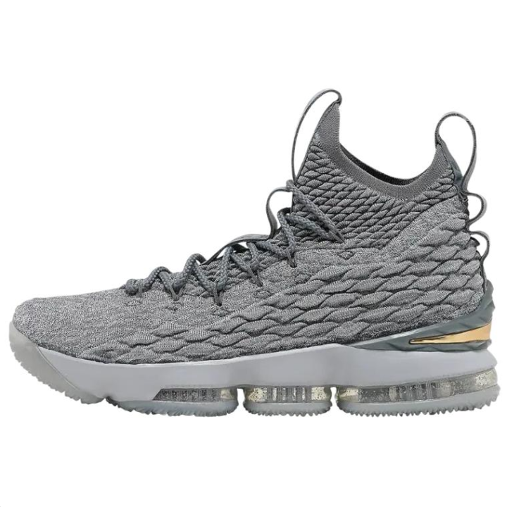 Nike Nike Lebron 15 High top Basketball Shoes Men's Gray