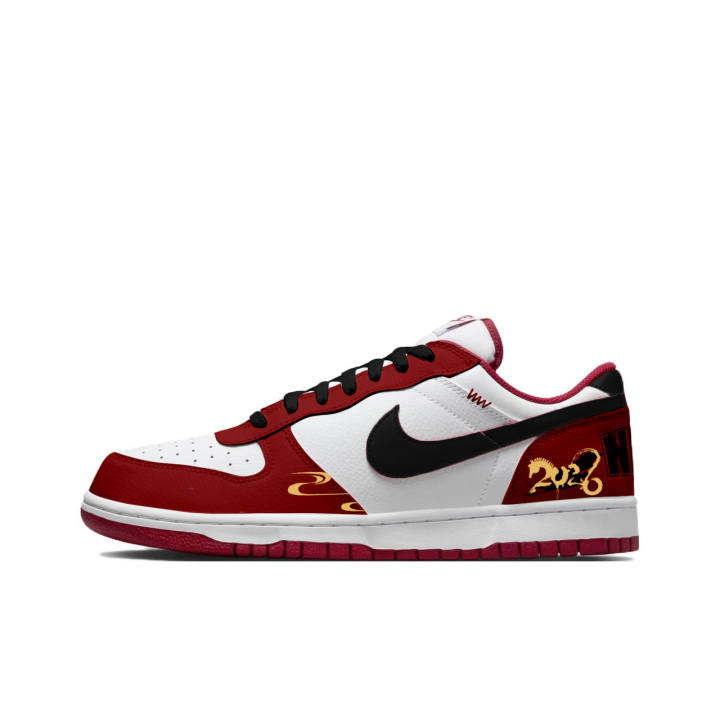 Nike Nike Big Golden Cloud Flame Age Abrasion Resistant Breathable Abrasion Resistant Breathable Low top Skateboard Shoes