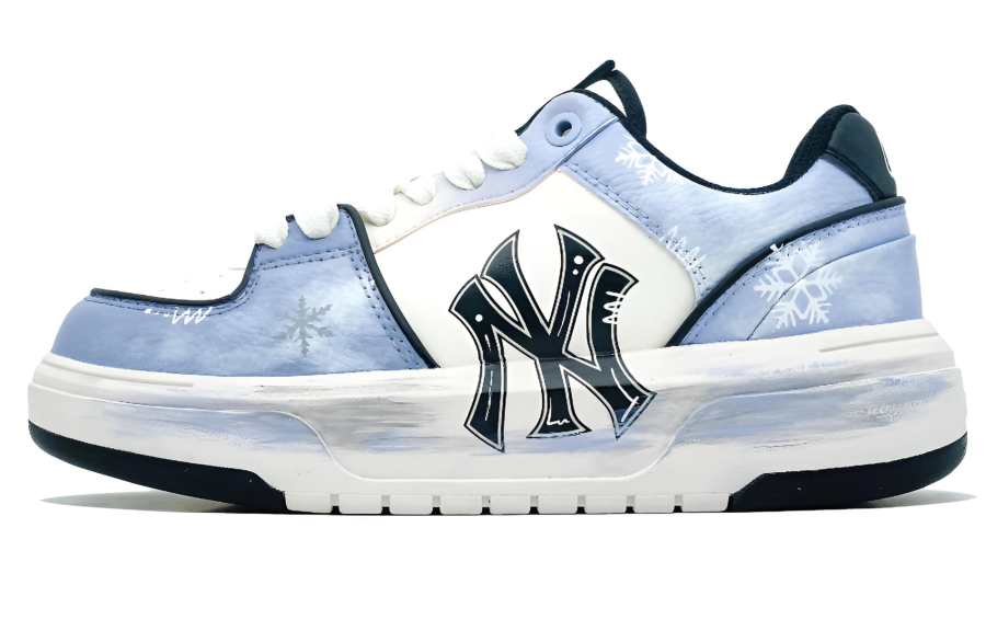 MLB Chunky Liner Snowfield Pu Abrasion Resistant Low top Skateboard Shoes Unisex