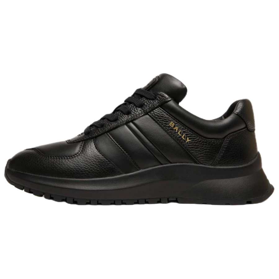 BALLY Cow Leather Low top Casual Shoes Men's Black
