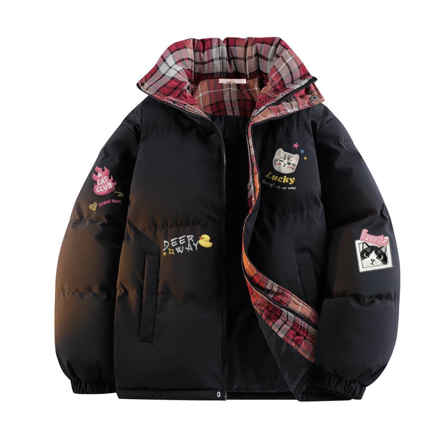 DEERWAY DEERWAY Puffer Jackets Unisex Stand Collar Thickened Padded Puffer Jacket