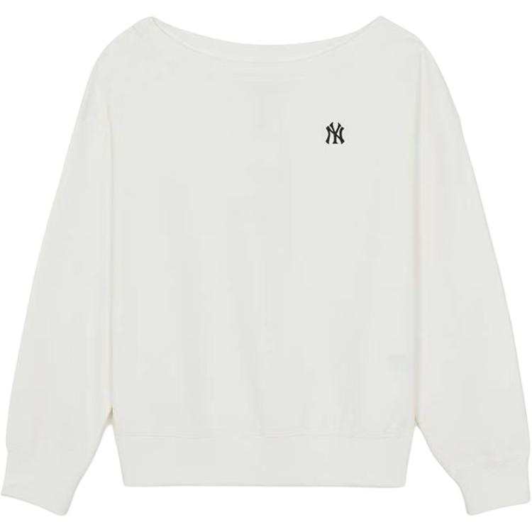 MLB Sweatshirts Women's New York Yankees/Ivory Asymmetrical Collar Moderate Other