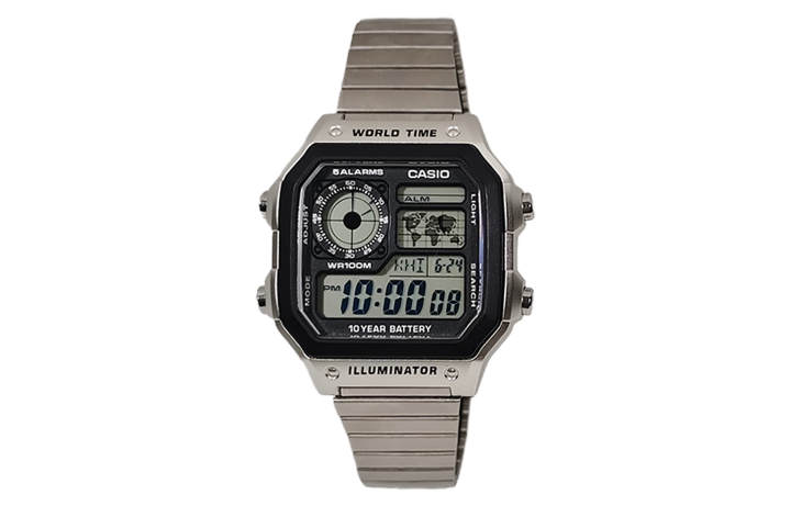 CASIO CASIO Custom Collection Quartz Movement Stainless Steel Strap Watch Unisex Black Dial