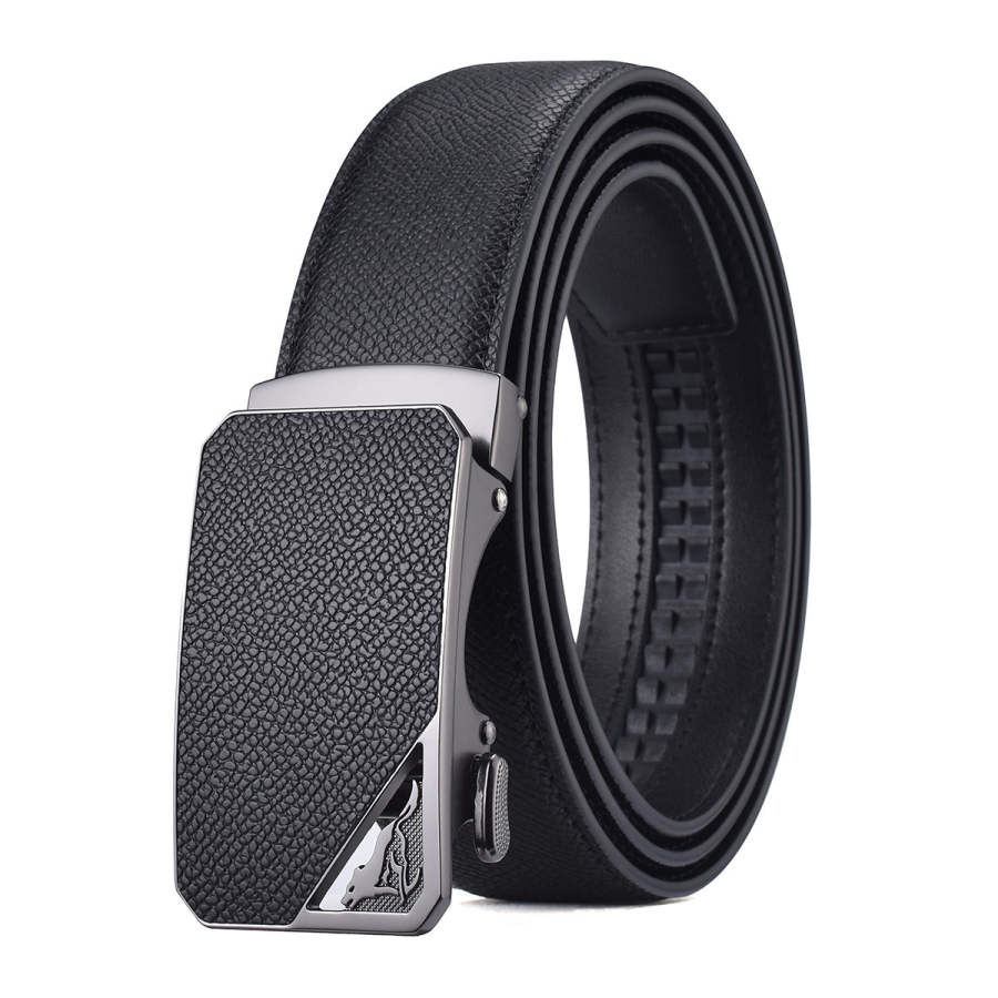 SEPTWOLVES SEPTWOLVES Alloy Split Cow Leather Belts Men's 3.5cm
