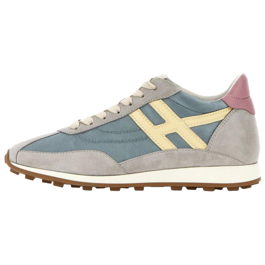 HOGAN Athletic Leather, Suede Low top Casual Shoes 5.6cm Women's Blue