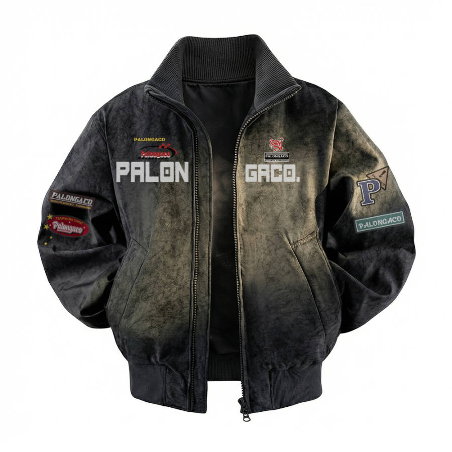PAL ONGACO Jackets Unisex Stand Collar Moderate Workwear