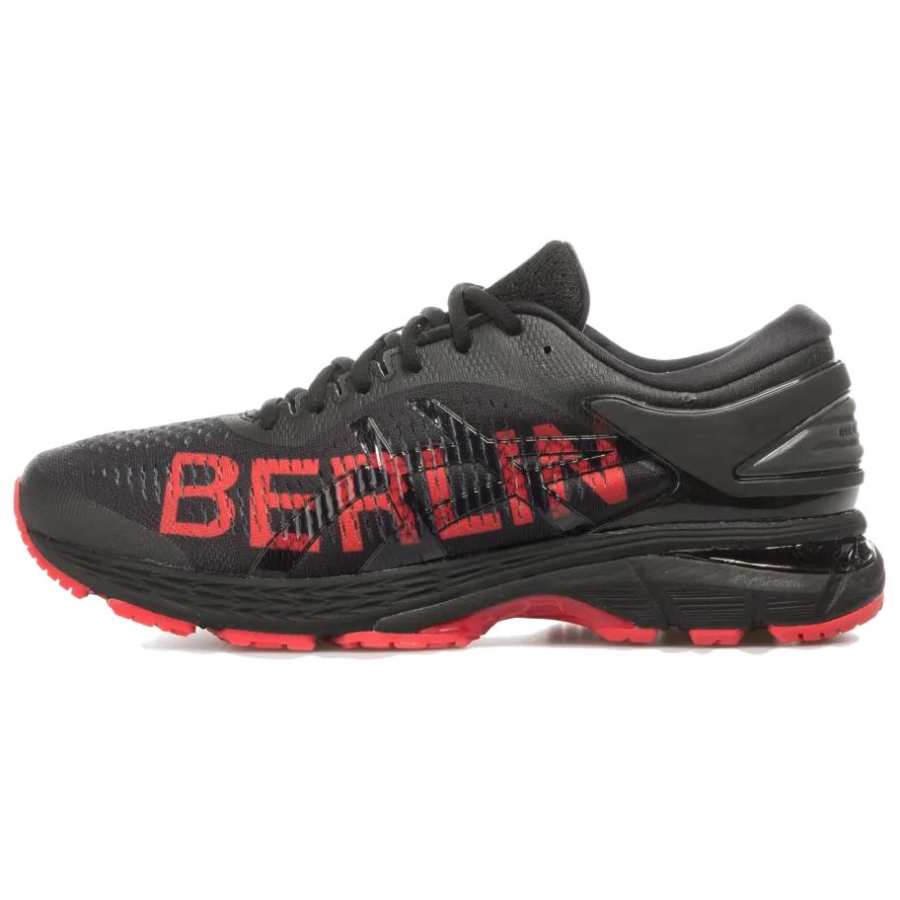 ASICS Gel Kayano 25 Support Long Distance Running Shoes Women's Black Red