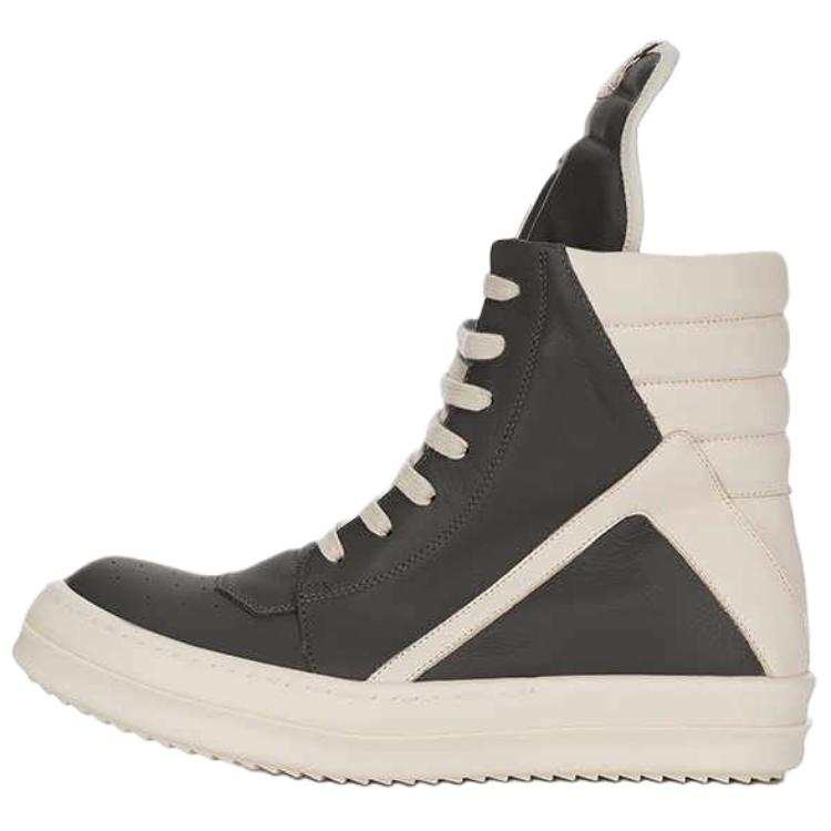 RICK OWENS RICK OWENS/RO Geobasket High top Skateboard Shoes Women's Milk White