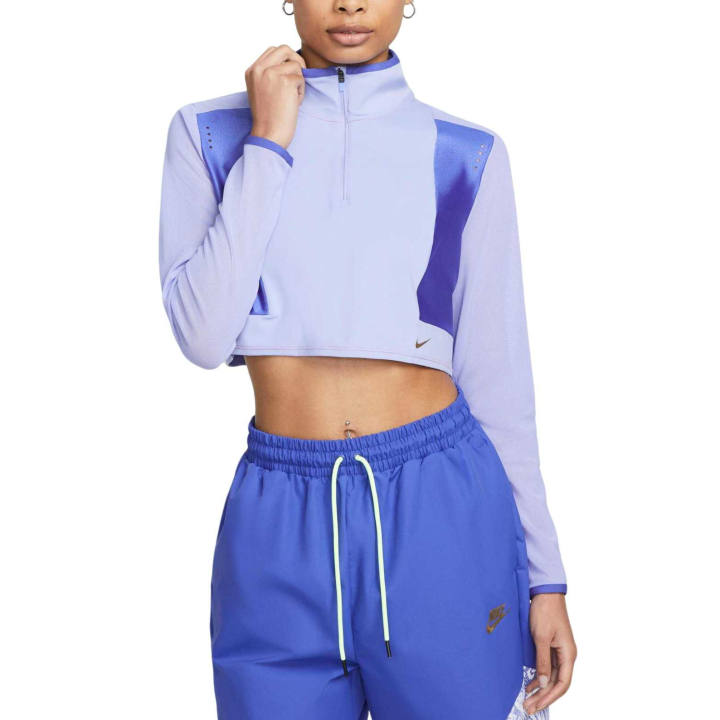 Nike Nike Jackets Women's Light Thistle Green/Lapis Lazuli/Metal Gold Stand Collar Moderate Other