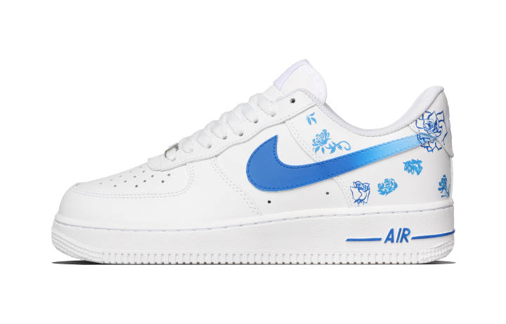Nike Nike Air Force 1 White Porcelain With Celadon Glaze Cow Leather Abrasion Resistant Abrasion Resistant Low top