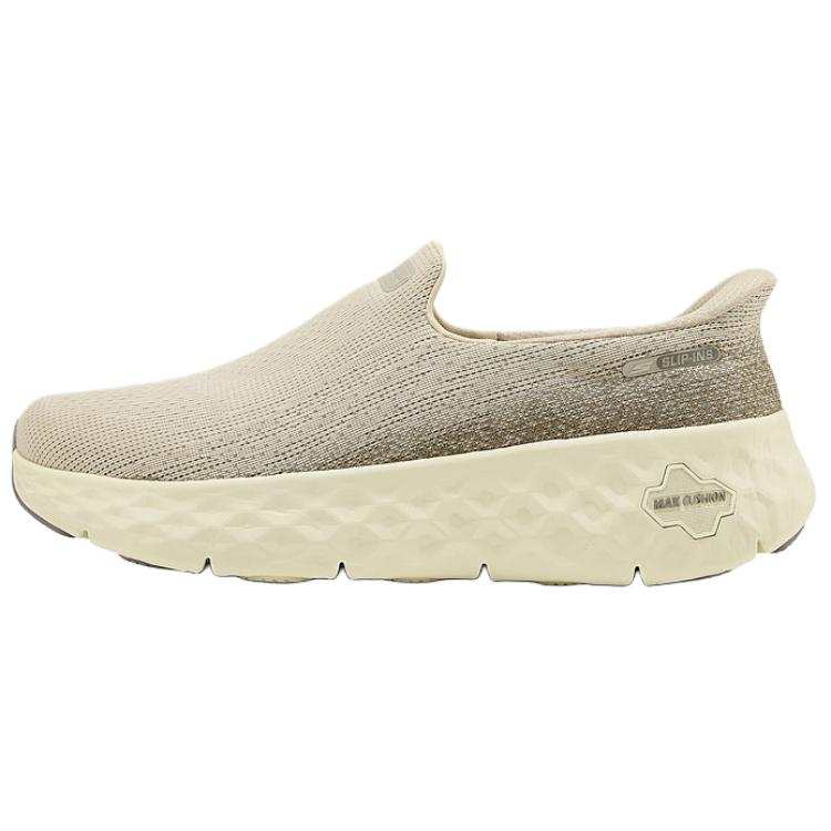 Skechers MEN'S GO WALK Cushioning Breathable Lightweight Rebound Low top Walking Shoes Men's Taupe