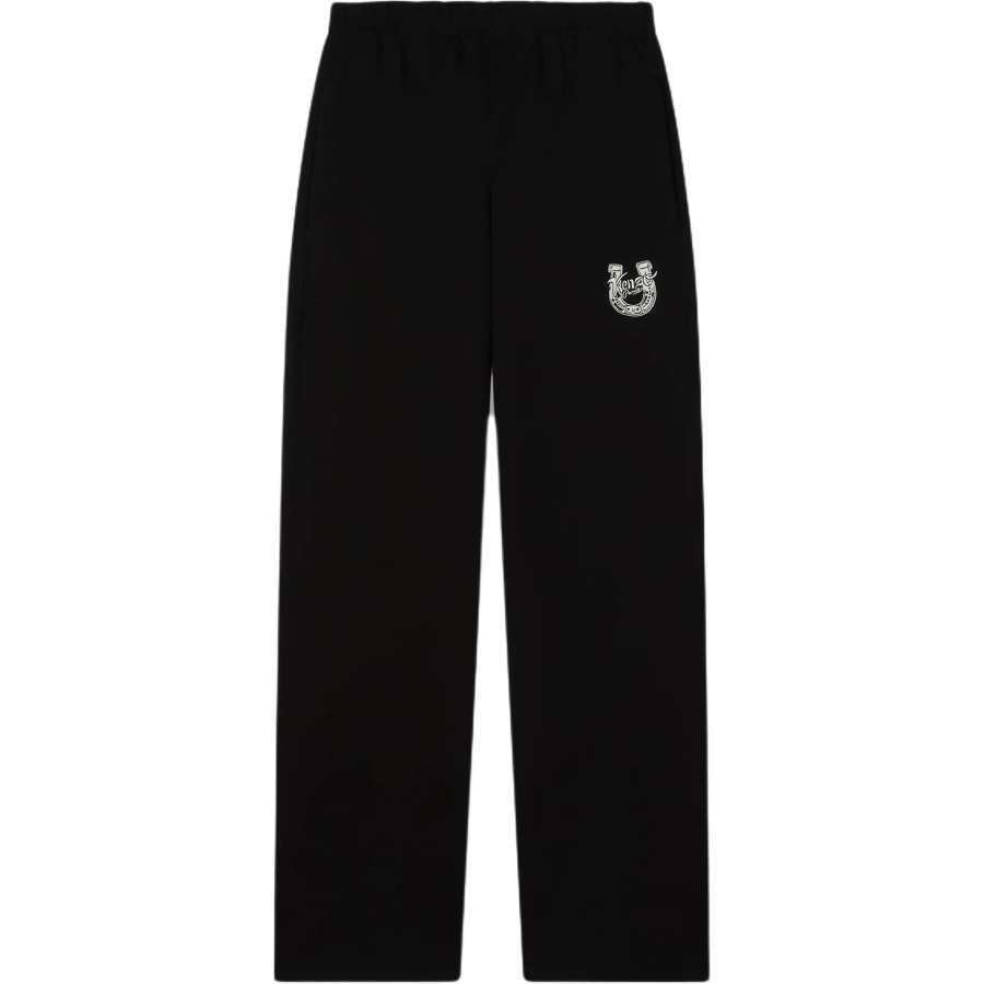 KENZO Casual Pants Men's Black Moderate Straight Fit Pants