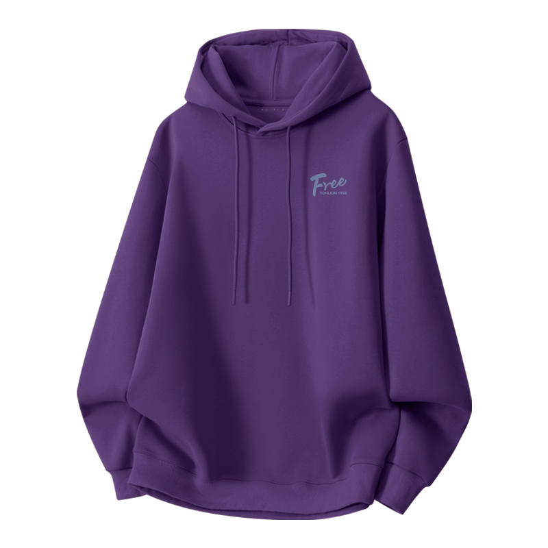 Tonlion Sweatshirts Unisex Hooded Moderate Regular