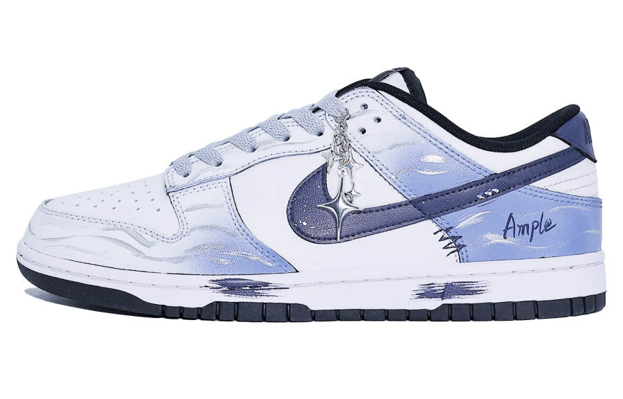Nike Nike Dunk Abrasion Resistant Slip Resistant Low top Skateboard Shoes Unisex Blue White