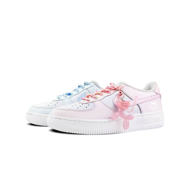 Nike Nike Air Force 1 BNK Cloud Puppy Mismatched Low top Skateboard Shoes Unisex