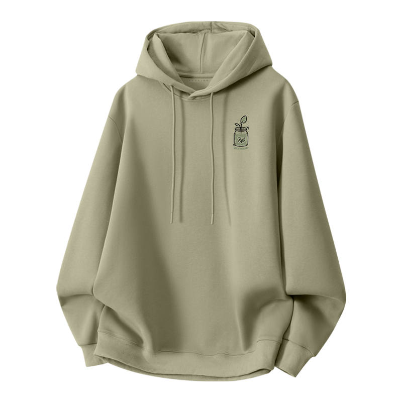 Tonlion Sweatshirts Unisex Hooded Moderate Regular