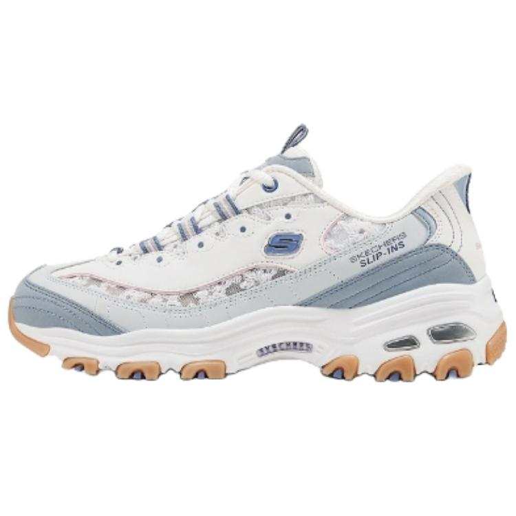 Skechers D'Lites Low top Chunky Sneakers Women's White Blue