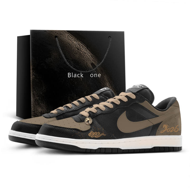 Nike Nike Big Skateboard Shoes Unisex Low Top Black/Brown