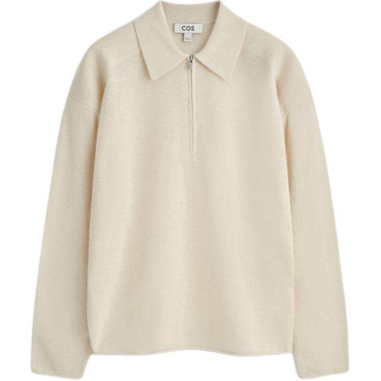 COS Polo Shirts Women's Beige Polo Collar Moderate Other
