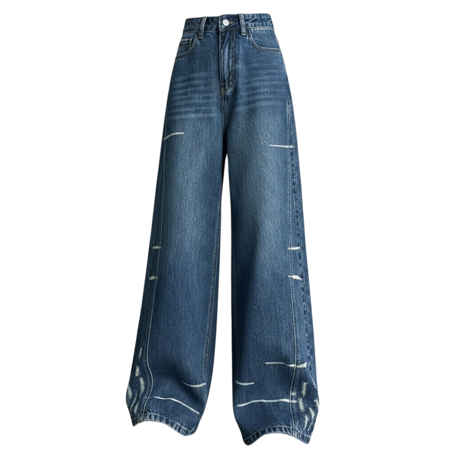 Sugarfunk Jeans Women's Vintage Moderate Wide Leg Pants