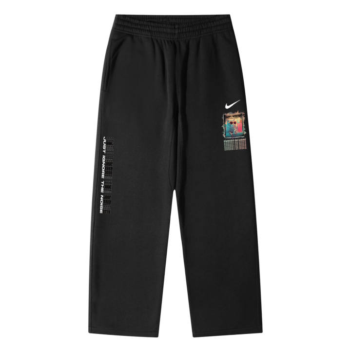 Nike Nike Knitted Sweatpants Unisex Black Thickened Straight Fit Pants