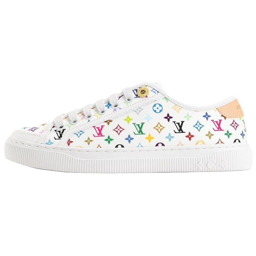 LOUIS VUITTON X Takashi Murakami Collaboration Lagoon Low top Skateboard Shoes Women's White