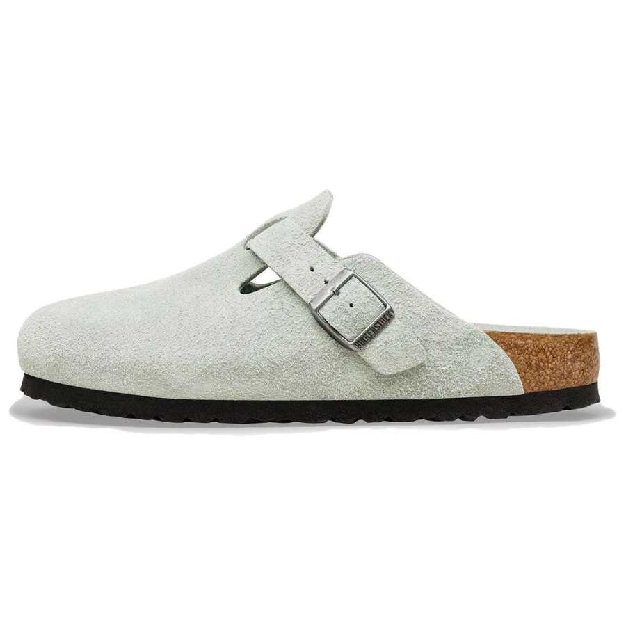 Birkenstock Boston Birkenstock Shoes Unisex Green Regular Loose Fit
