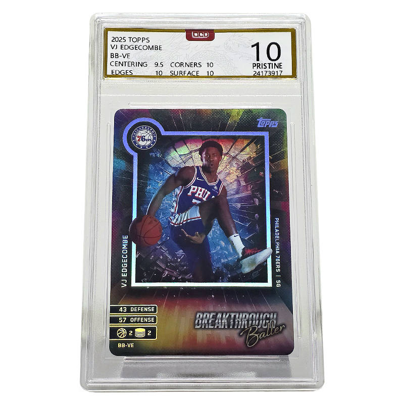 Topps VJ Eckelman Star Card, 25th Draft, New Season Quirky Pose Graded Cards 1 Pc