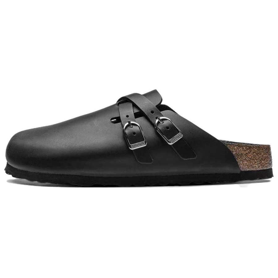 Birkenstock Closed Toe Slippers Unisex Black Narrow