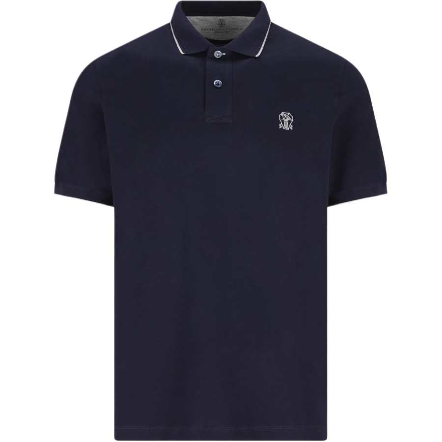 Brunello Cucinelli Logo Embroidered Short-Sleeved Polo Shirt