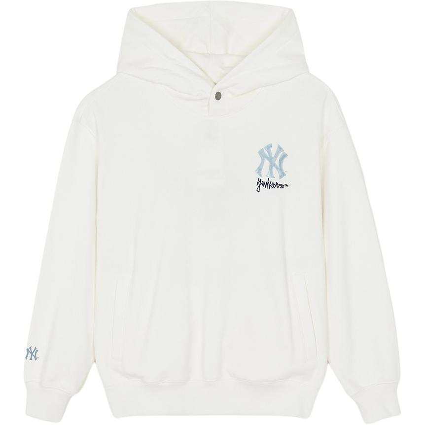 MLB Sweatshirts Unisex New York Yankees/Ivory Hooded Moderate Regular