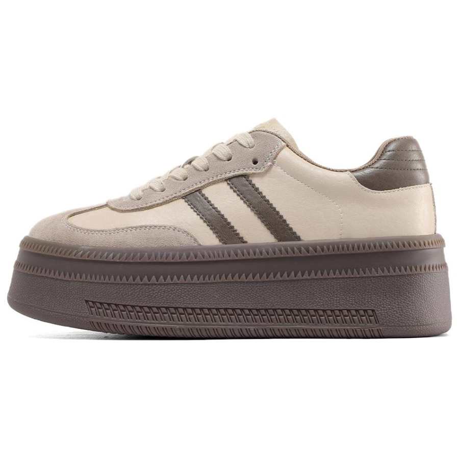 ST&SAT Cow Split Leather Abrasion Resistant Abrasion Resistant Low top Skateboard Shoes 5.5CM Women's