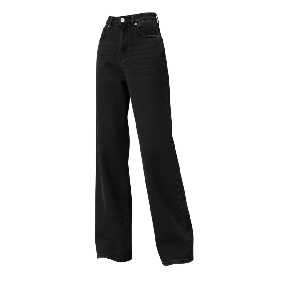 Sugarfunk Jeans Women's Black Moderate Wide Leg Pants