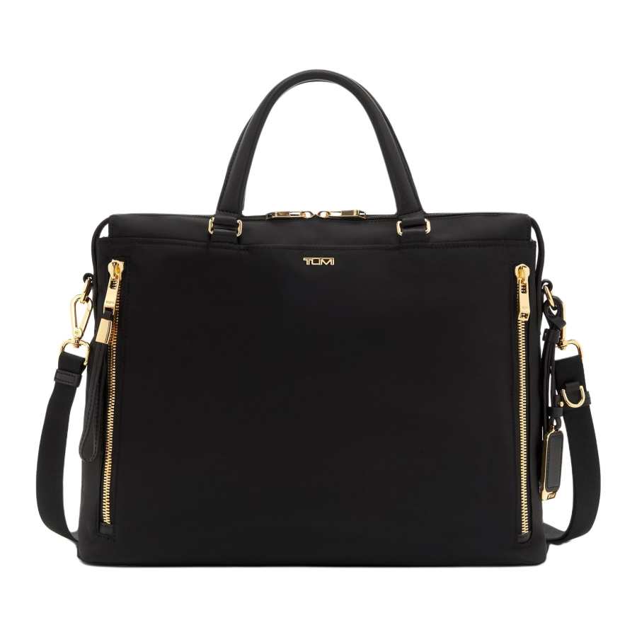 TUMI Voyageur Nylon Briefcase, Shoulder Bag, Crossbody Bag, Handbag Regular Men's Black