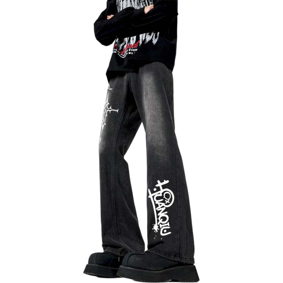 HUANQIU Jeans Unisex Moderate Other