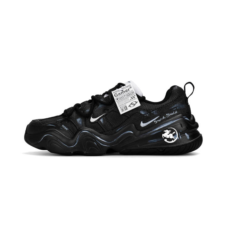 Nike Nike Tech Hera Lunar Post, Galloping Horse Soaring Slip Resistant Low top Casual Shoes Unisex Black