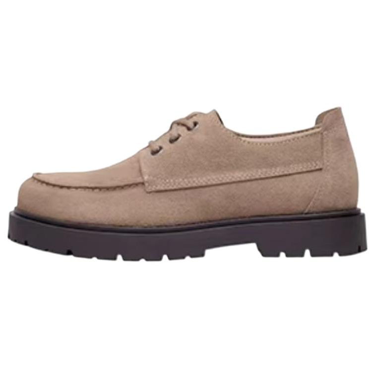 Birkenstock Highwood Moc Suede Casual Leather Shoes Unisex Gray Brown Narrow