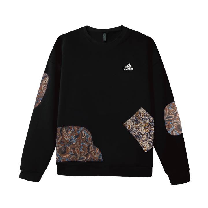 Adidas Adidas LABEL Sweatshirts Unisex Black Crew Neck Moderate Regular