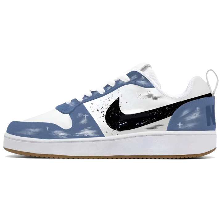 Nike Nike Court Borough Abrasion Resistant Low top Skateboard Shoes Unisex Blue