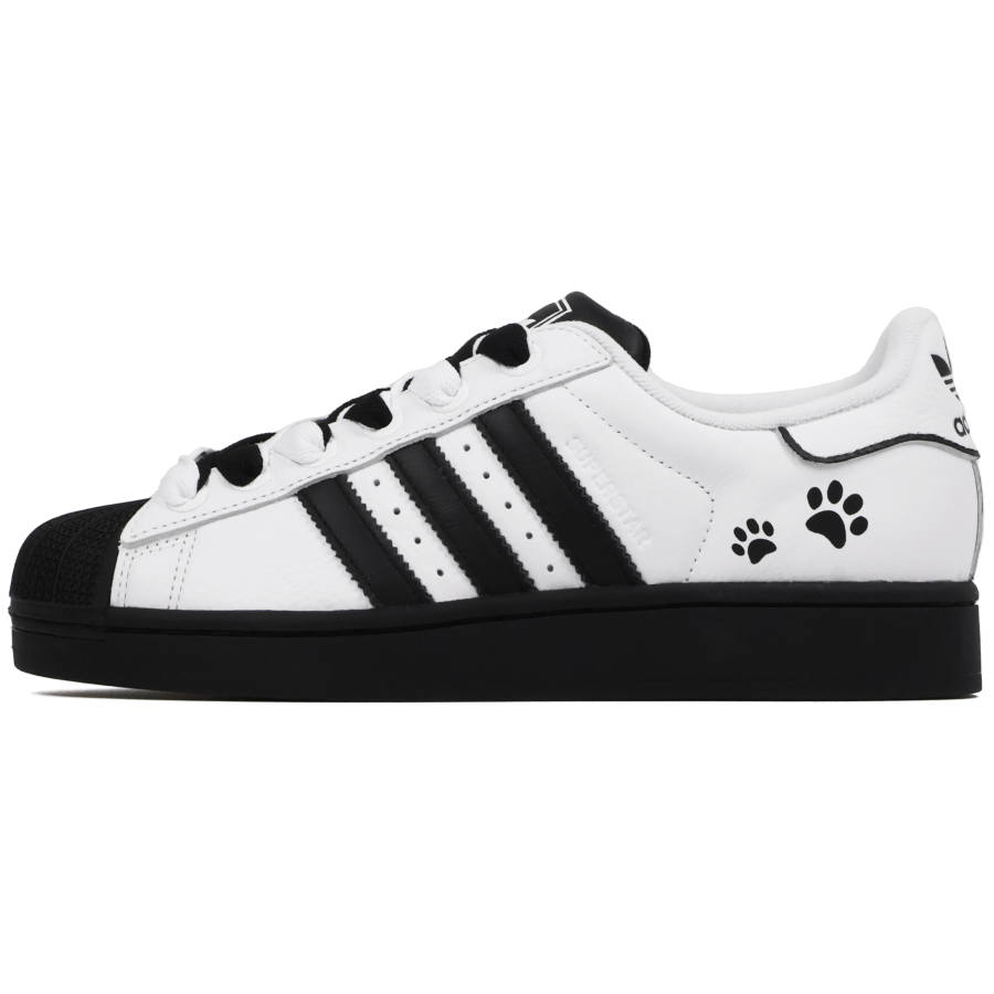 Adidas Originals Superstar 2 Abrasion Resistant Low top Skateboard Shoes Unisex Black White