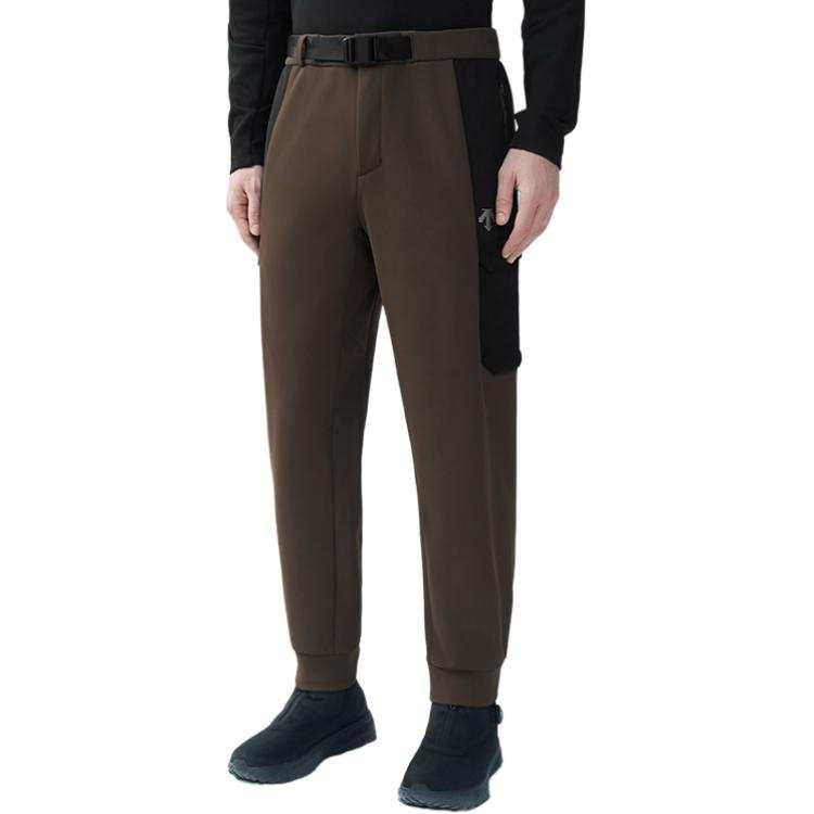DESCENTE SKI STYLE Outdoor Commute Knitted Fabric Thermal Fleece Lined Sports Pants Men's