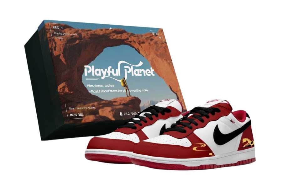 Nike Nike Big Golden Cloud Flame Age, Box Included Abrasion Resistant Breathable Abrasion Resistant Breathable Low top