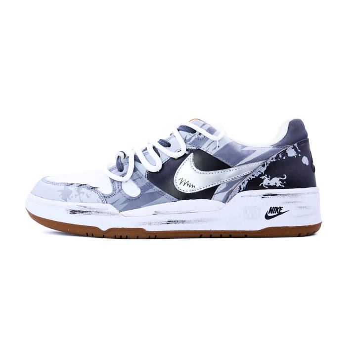 Nike Nike Full Force Silver Star Chasing The Wind Abrasion Resistant Low top Skateboard Shoes Unisex Silver Gray