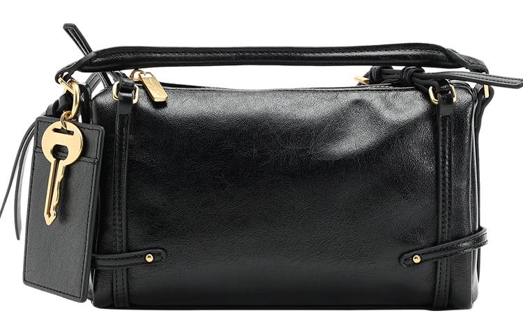 URBAN REVIVO Artificial Leather Shoulder Bag Women's Black