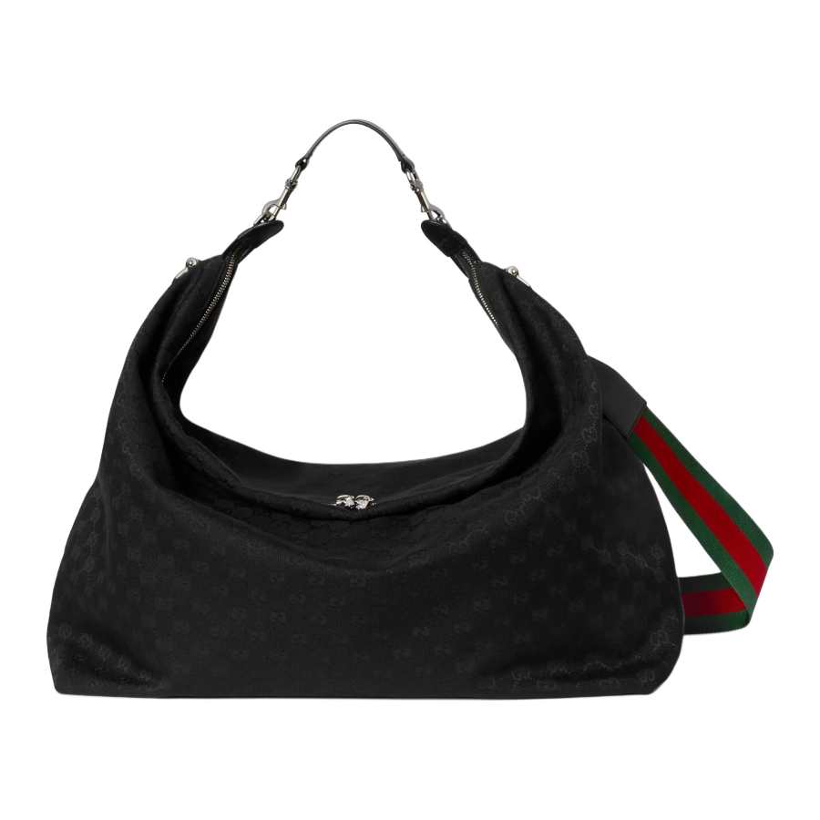 GUCCI GG Canvas Handbag, Crossbody Bag Large Men's Black