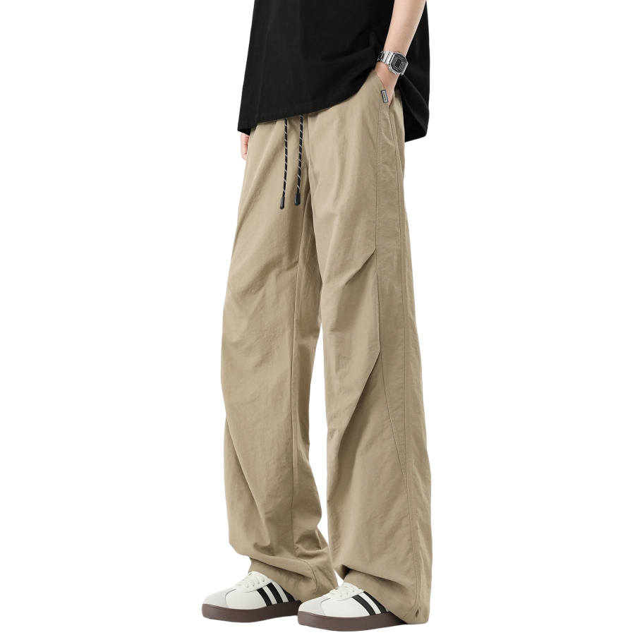 HUANQIU Casual Pants Unisex Thin Cargo Pants